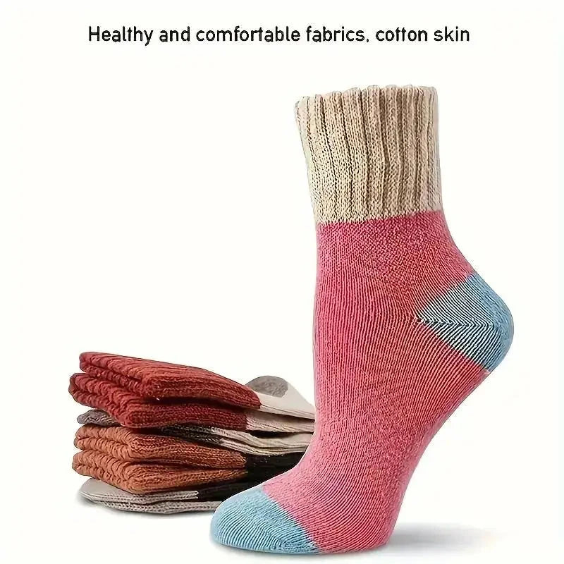 5 Pairs Trendy Thermal Soft Comfortable Socks, Casual GlowCart