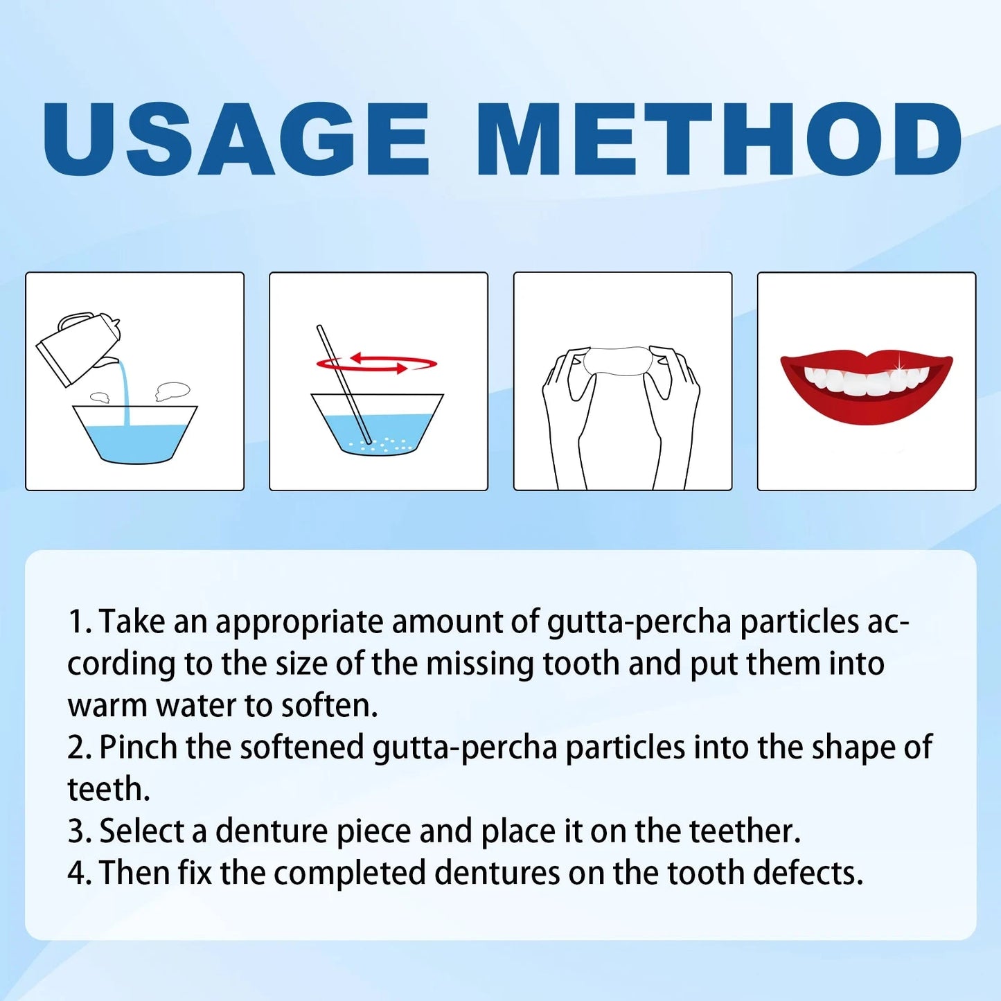 30g Temporary Tooth Repair Moldable Teeth And Gaps False GlowCart