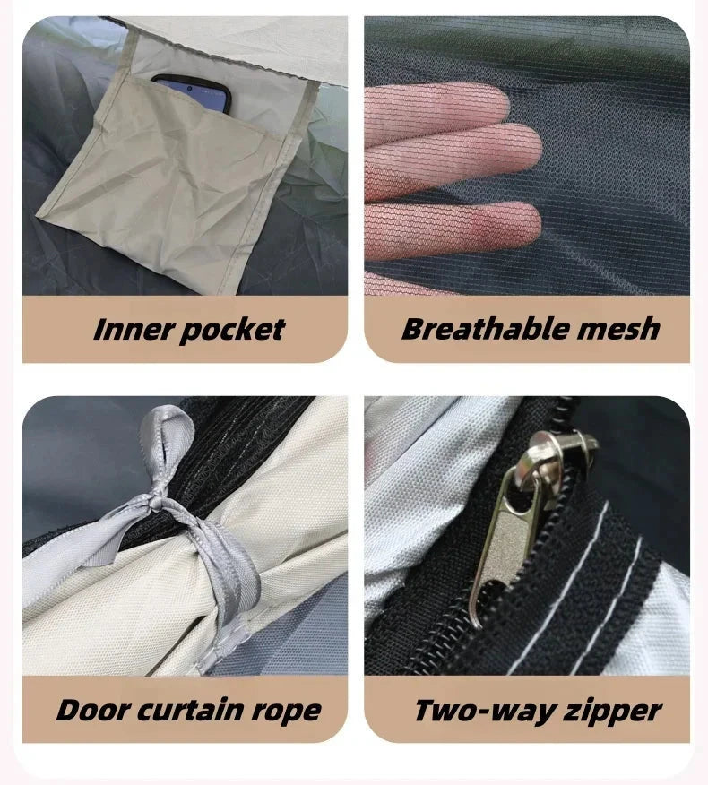 Camping Waterproof Tent 2-3 People One-touch Camping Tent GlowCart