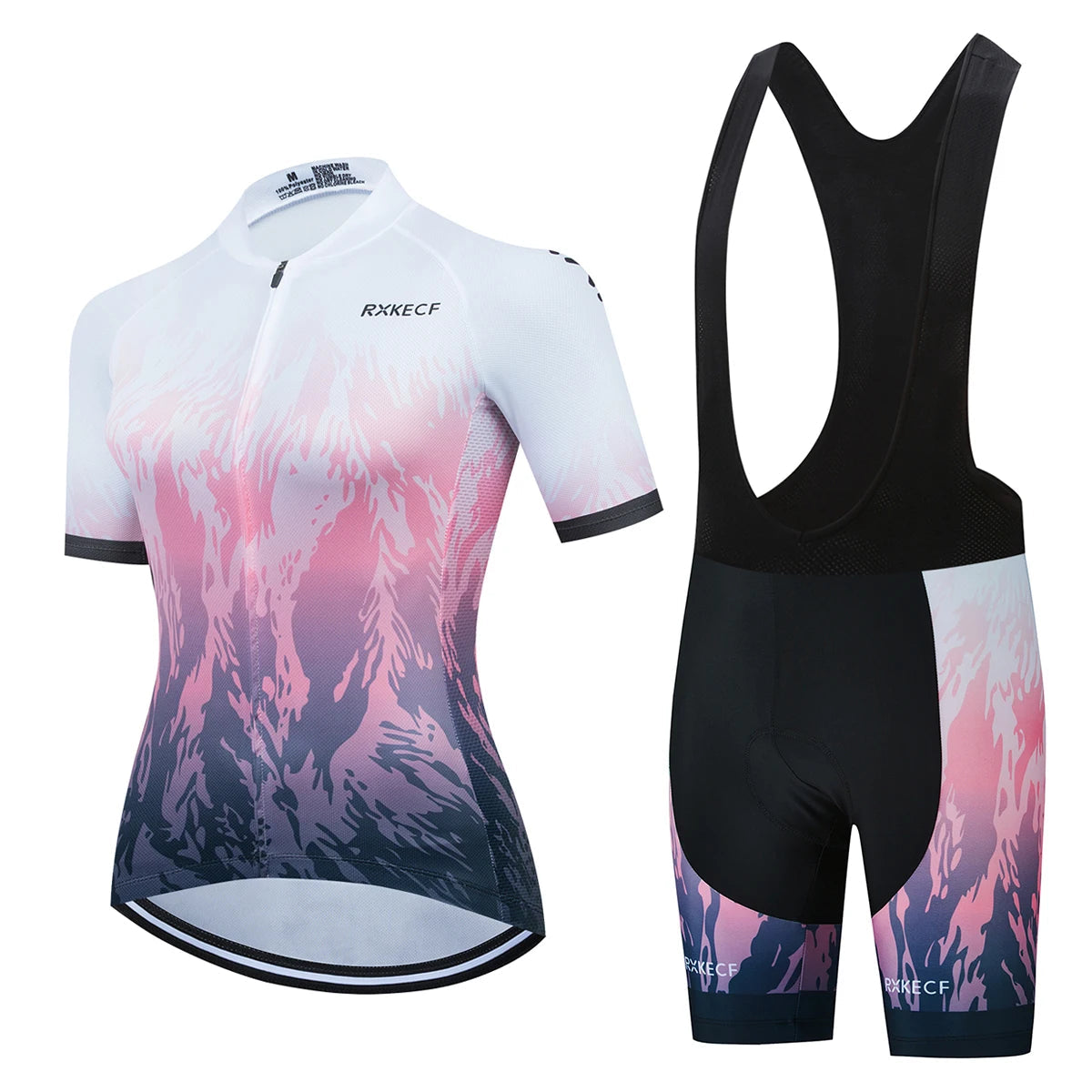RXKECF Pro 2023 Woman Short Sleeve Cycling Jersey Set Sports Outfit Bike Clothing Kit Mtb Maillot Cyclist Bicycle Clothes GlowCart