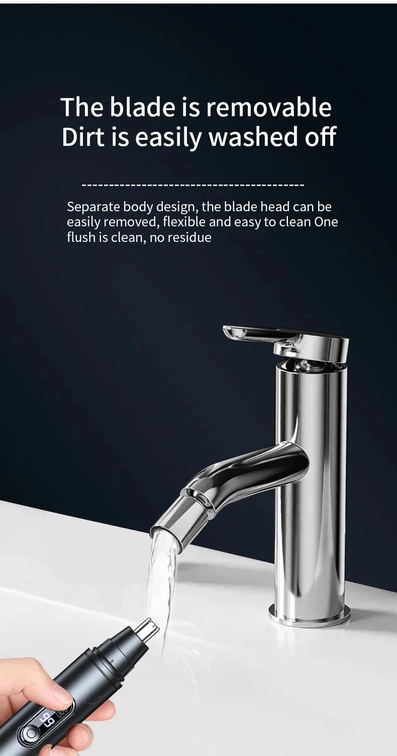 Mini Pocket Nose Hair Trimmer Painless Clipper Nose Ears GlowCart