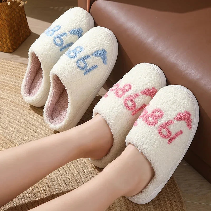 New Winter Lovely Women Slippers Girls Fashion Flowers Home GlowCart