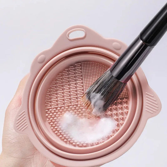 Multi-functional Silicone Makeup Brush Cleaning Bowl Powder GlowCart