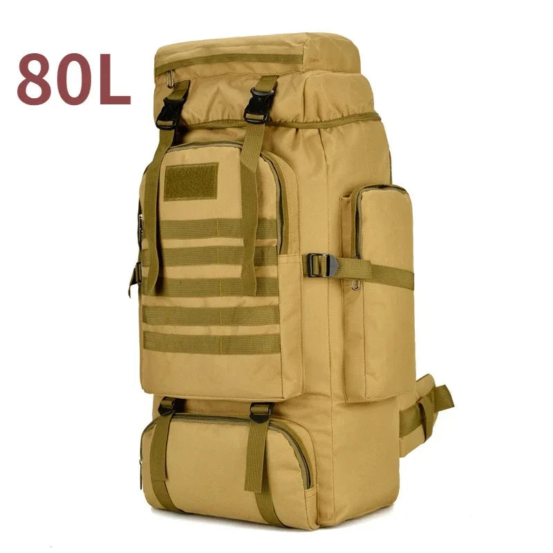 80L/100L  Mountaineering Bag Climb Bag Tactical Backpacks GlowCart