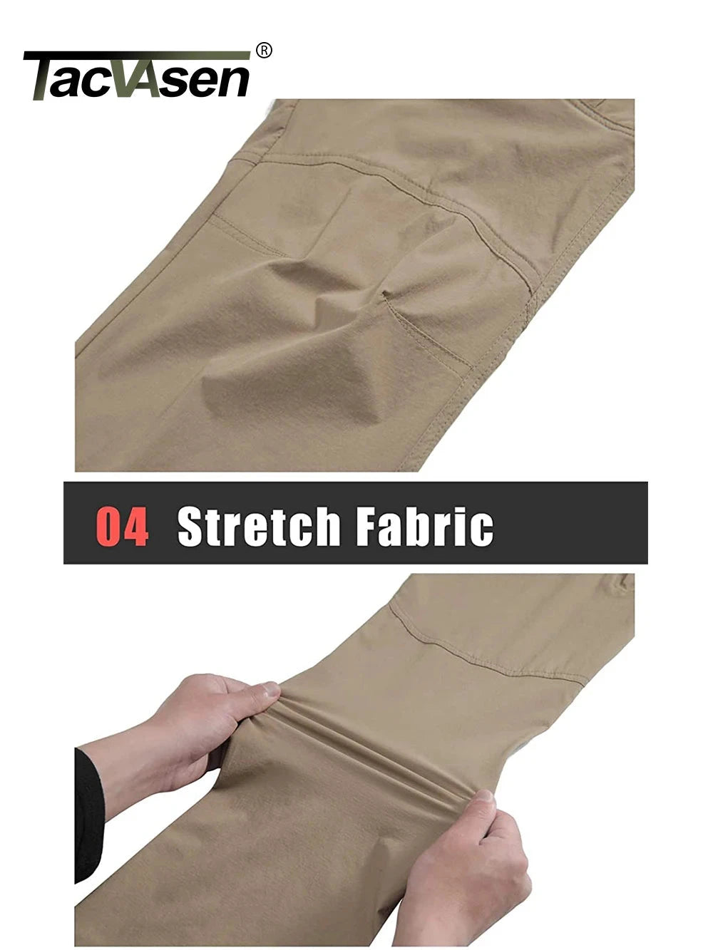 TACVASEN Summer Lightweight Trousers Mens Fishing Pants GlowCart