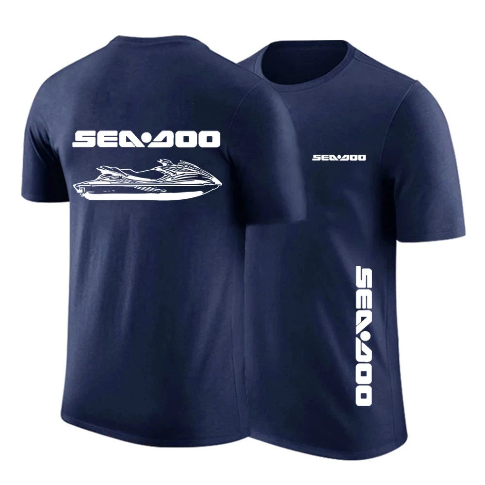 Sea Doo Seadoo Moto Men's New Summer Hot Sale Solid Color GlowCart