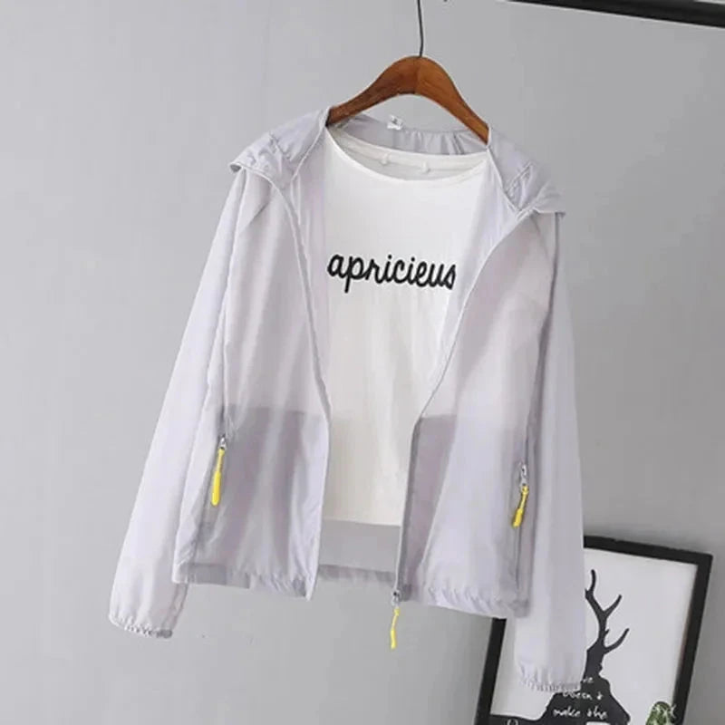 2024 New Women Jacket Spring Summer Thin Coat Oversized GlowCart