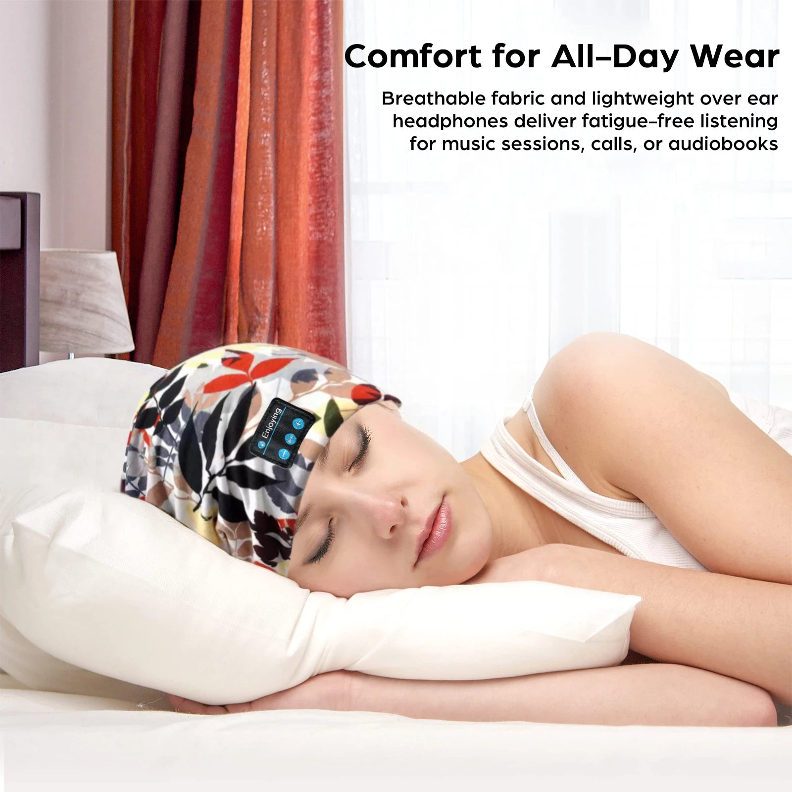 Bluetooth Headphone Wireless Smart Cap Headset Women Beanie Speaker Hunting Camping Running Music Earphone Hat Rechargeable GlowCart