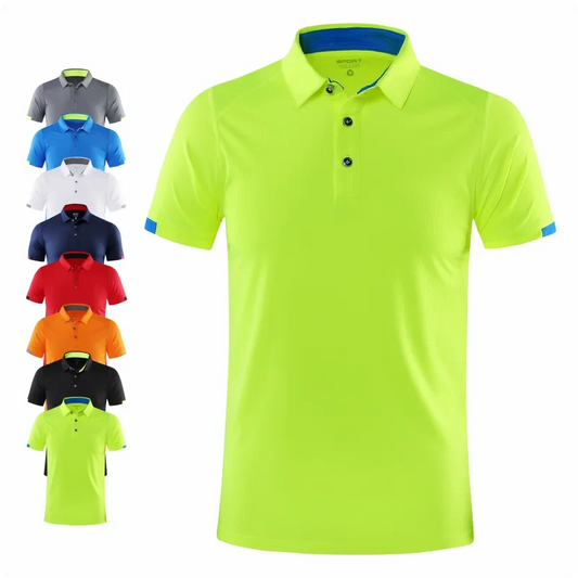 Casual Sports Quick-drying Lapel Short-sleeved POLO Shirt GlowCart