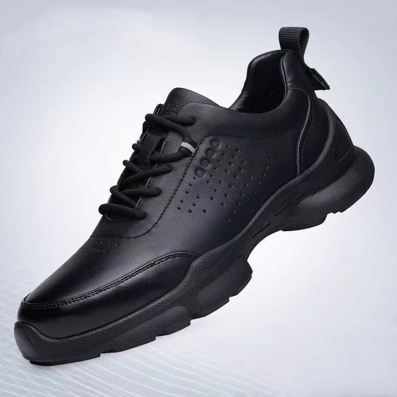 2025 Casual Men's Shoes Comfortable Breathable Walking Shoes Soft Soles Soft Surfaces Official Solid Color Men's Shoes GlowCart
