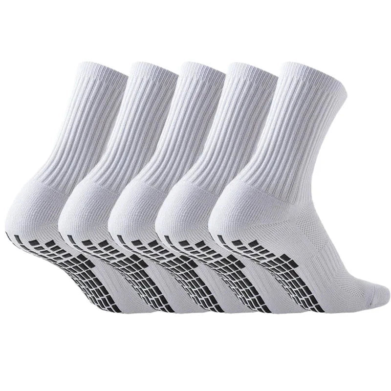 5Pairs football socks men women towel bottom Terry grip socks basketball rugby soccer running tennis outdoor sport socks GlowCart