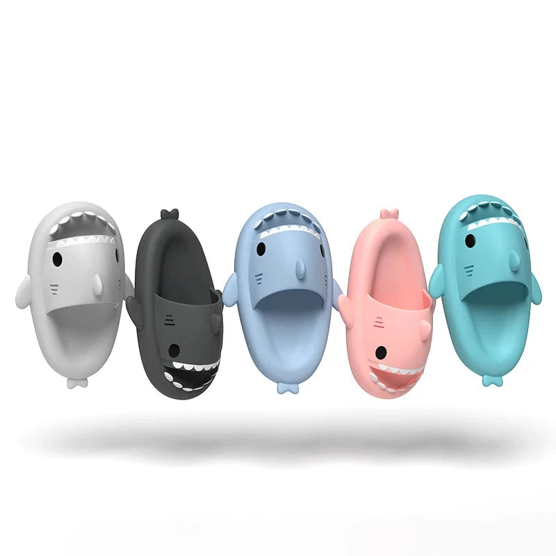 Women's Slippers Cute Cartoon Shark Men Slides Anti Slip GlowCart