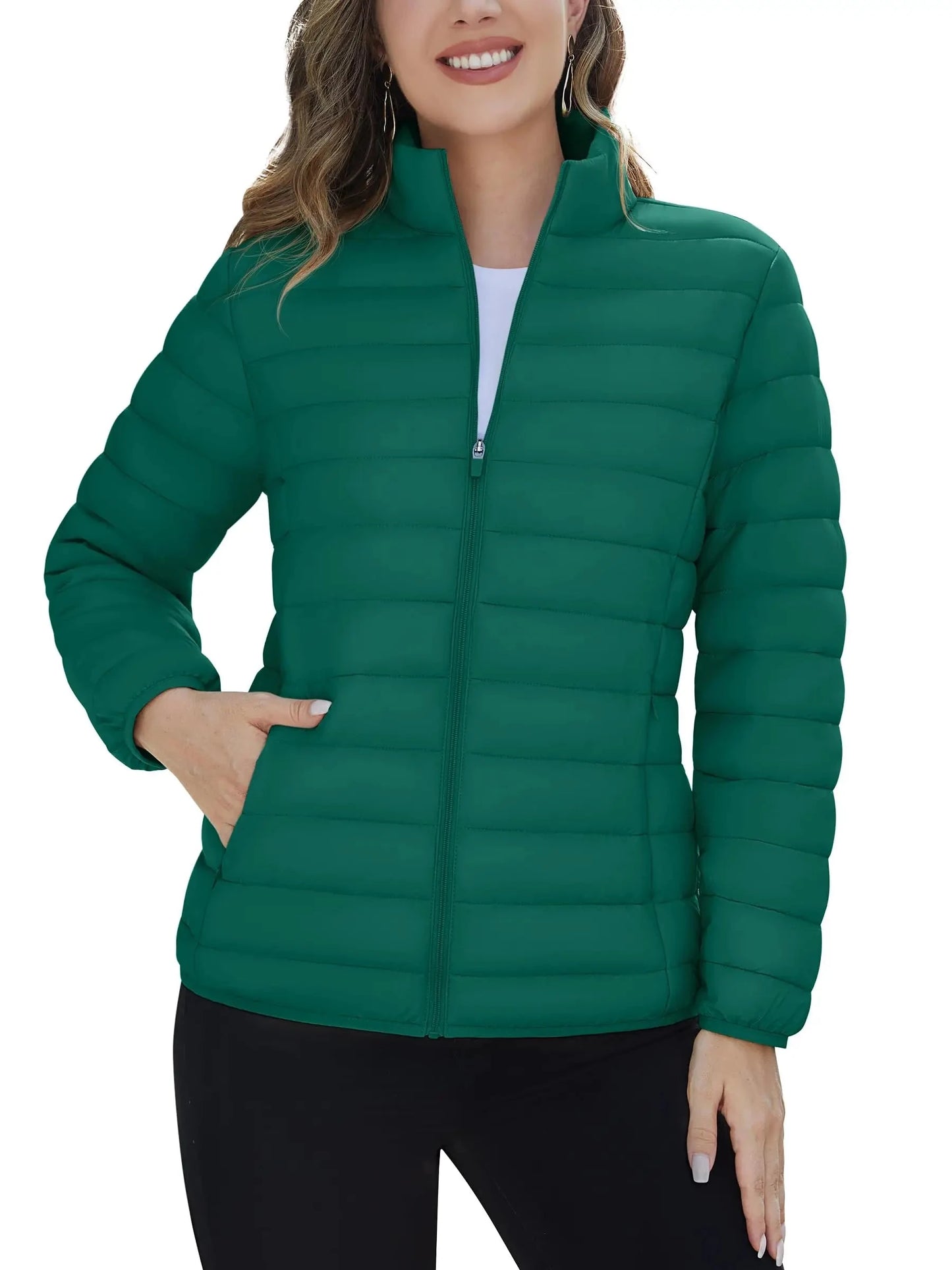 TACVASEN Winter Quilted Puffer Jackets Womens Lightweight GlowCart