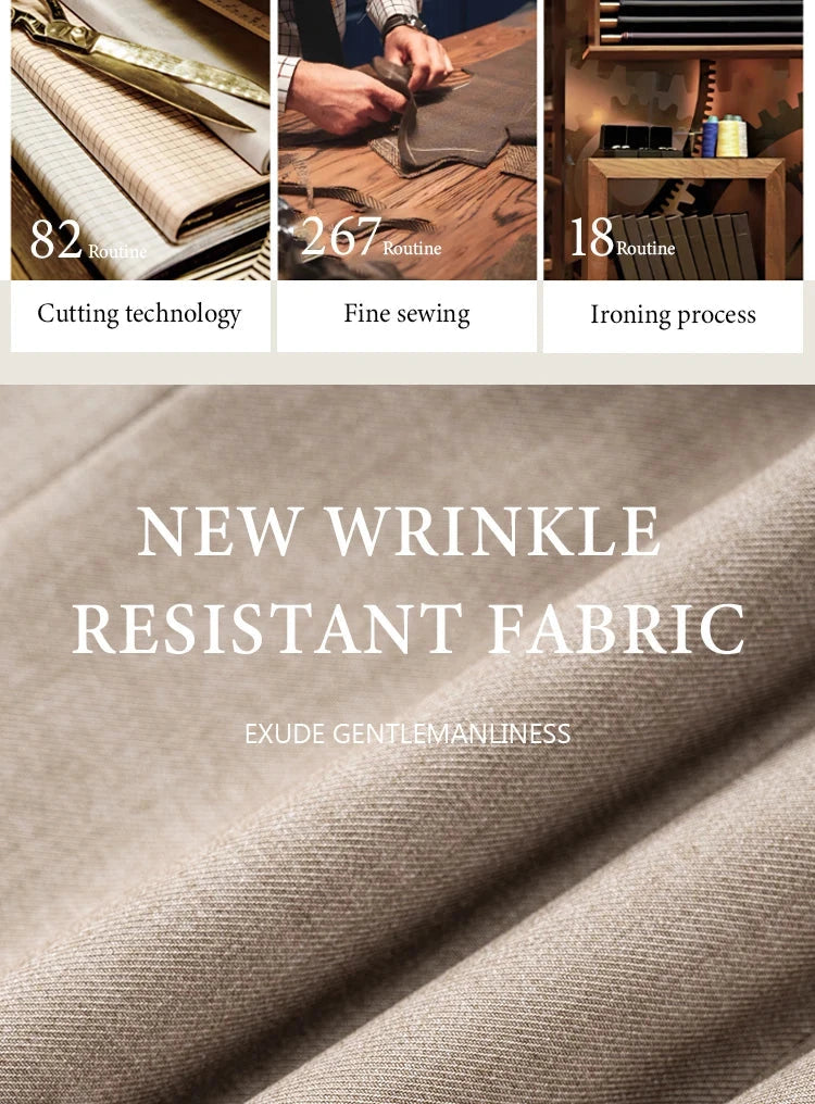 ST Cassy Elegant man suit for wedding peach Slim Fit Double GlowCart