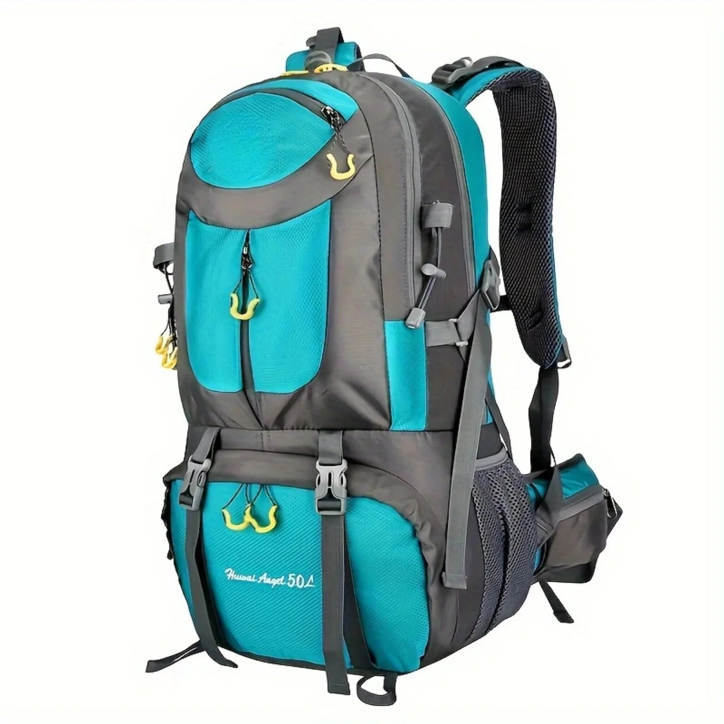 1pc 50L Waterproof Hiking Backpack, Large Capacity GlowCart