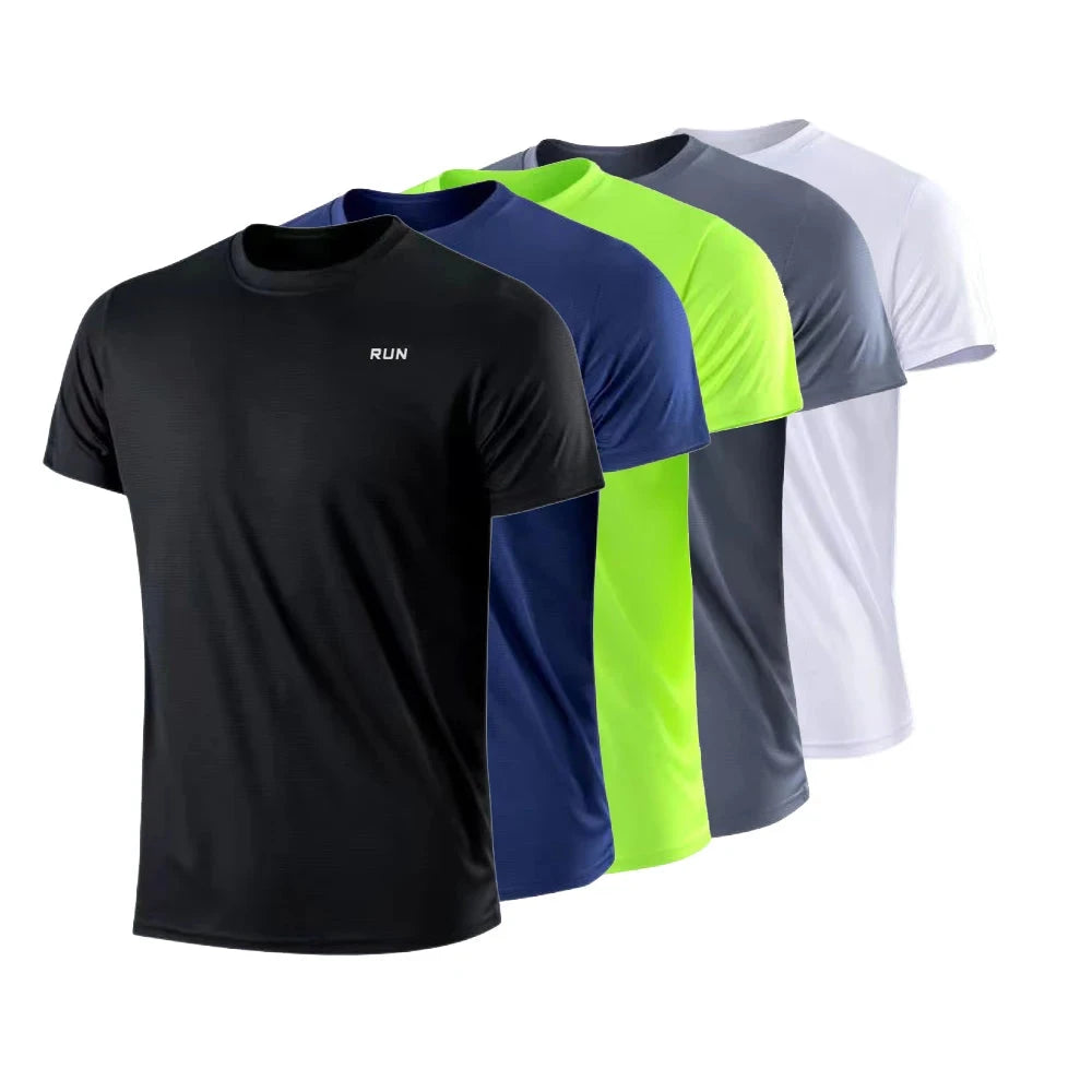 Men's Quick Dry Short Sleeve Gym Running Moisture Wicking GlowCart