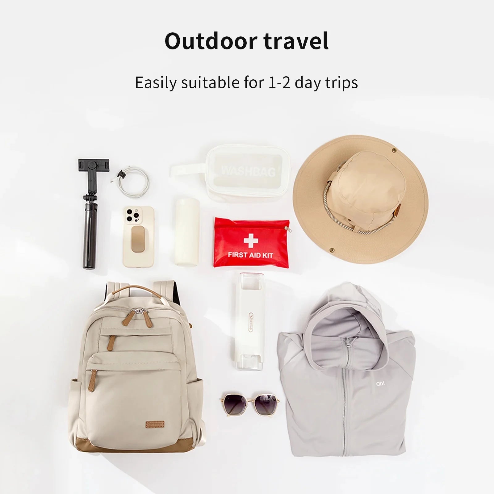 LEFF 2025 Women' Backpack Outdoor Travel High Quality GlowCart