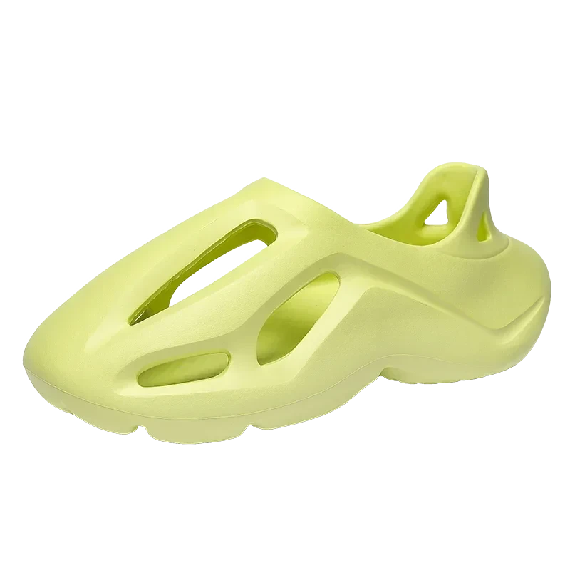 Men's Slippers Summer Soft EVA Beach Hole Shoes Outdoor Women's Slide Non-slip Personalized Hollow Shoes 36-47 GlowCart