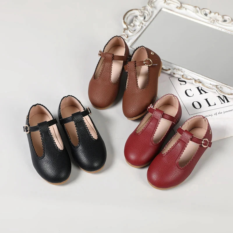 AS New Kids Shoes Children Princess Shoes Baby Boys Leather Shoes Toddler Slip On Flats Girls Fashion Oxford Platform Mary Jane GlowCart