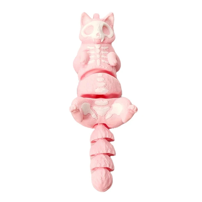Personalized Skeleton Cat Print 3D Toy Keychain, Suitable GlowCart