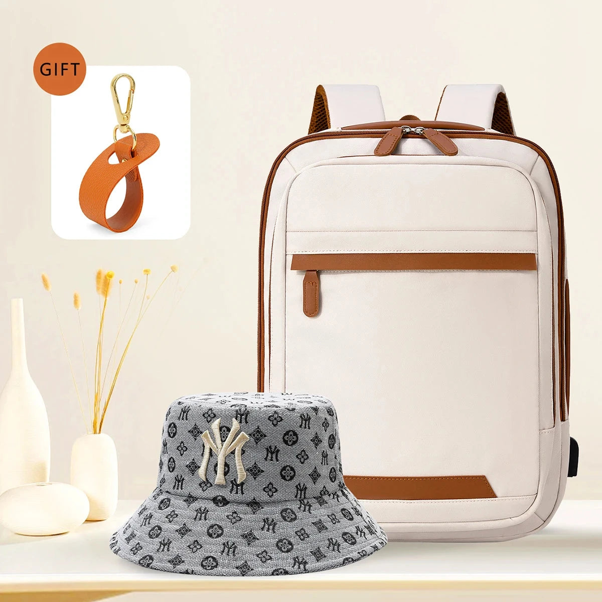 High-Quality USB Rechargeable Backpack Men's Waterproof Bag GlowCart