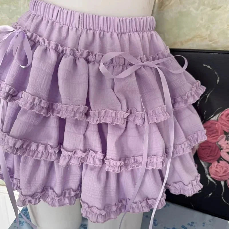 Y2k Women's Skirt Summer 2025 New In Vintage Korean Fashion GlowCart