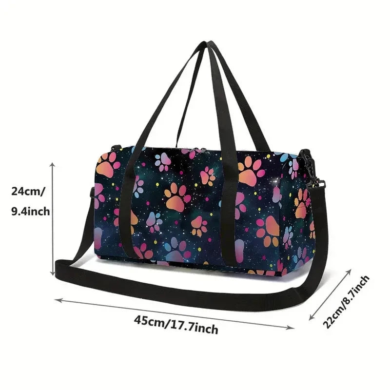 Paw Prints Large Capacity Luggage Bag for Boy and Girls Best GlowCart