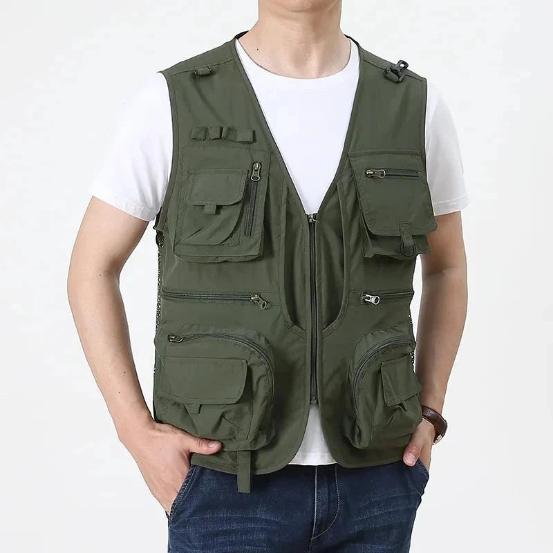 Summer Men Unloading Tactical Vest Coat Casual Men's GlowCart
