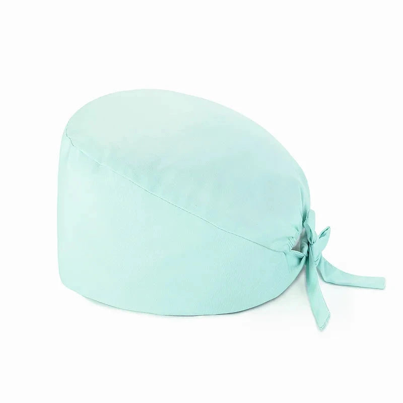 Unisex Women Scrub Nurse Caps Solid Color Adjustable GlowCart