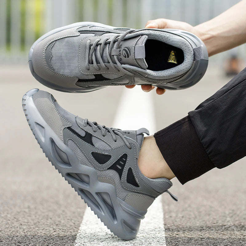 Lightweight Safety Shoes Men Women Work Shoes Steel Toe Cap Working Boots Sneakers Man Women Breathable Shoes Tactical Boots GlowCart