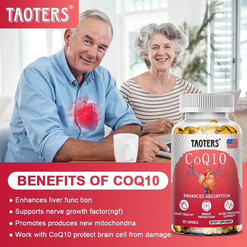 COQ10 Capsules 400mg Coenzyme Q10 Provides Energy To Support GlowCart
