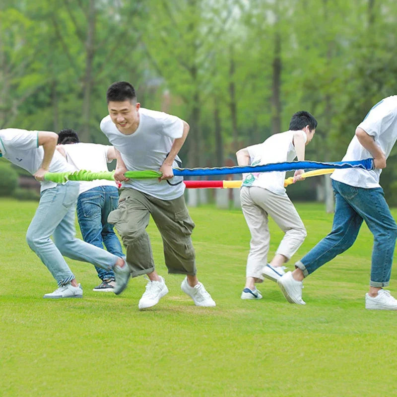 Team Building Games Outdoor Elastic Fleece Cooperative Stretchy Band Integrations Challenges Fun For Children And Adults GlowCart