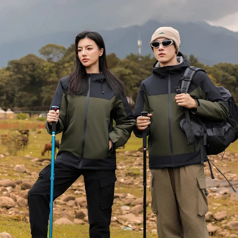 Premium Super Soft Fleece-lined Hooded Anorak Men Outdoor GlowCart