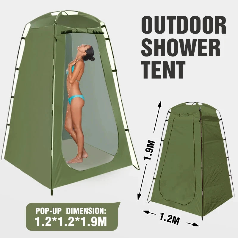 Westtune Portable Privacy Shower Tent Outdoor Waterproof GlowCart