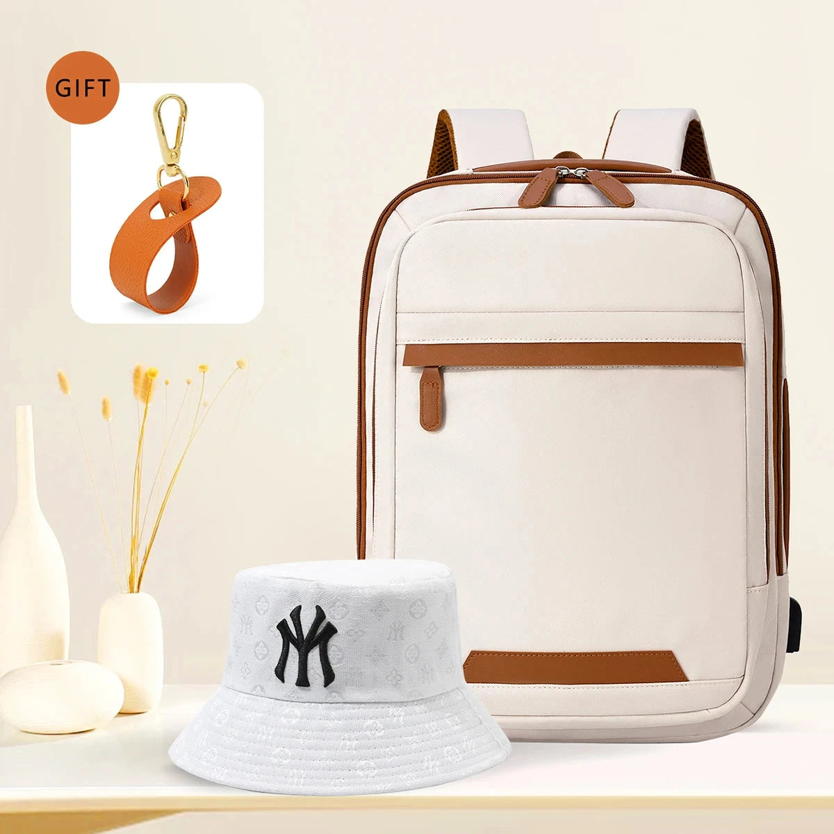 High-Quality USB Rechargeable Backpack Men's Waterproof Bag GlowCart