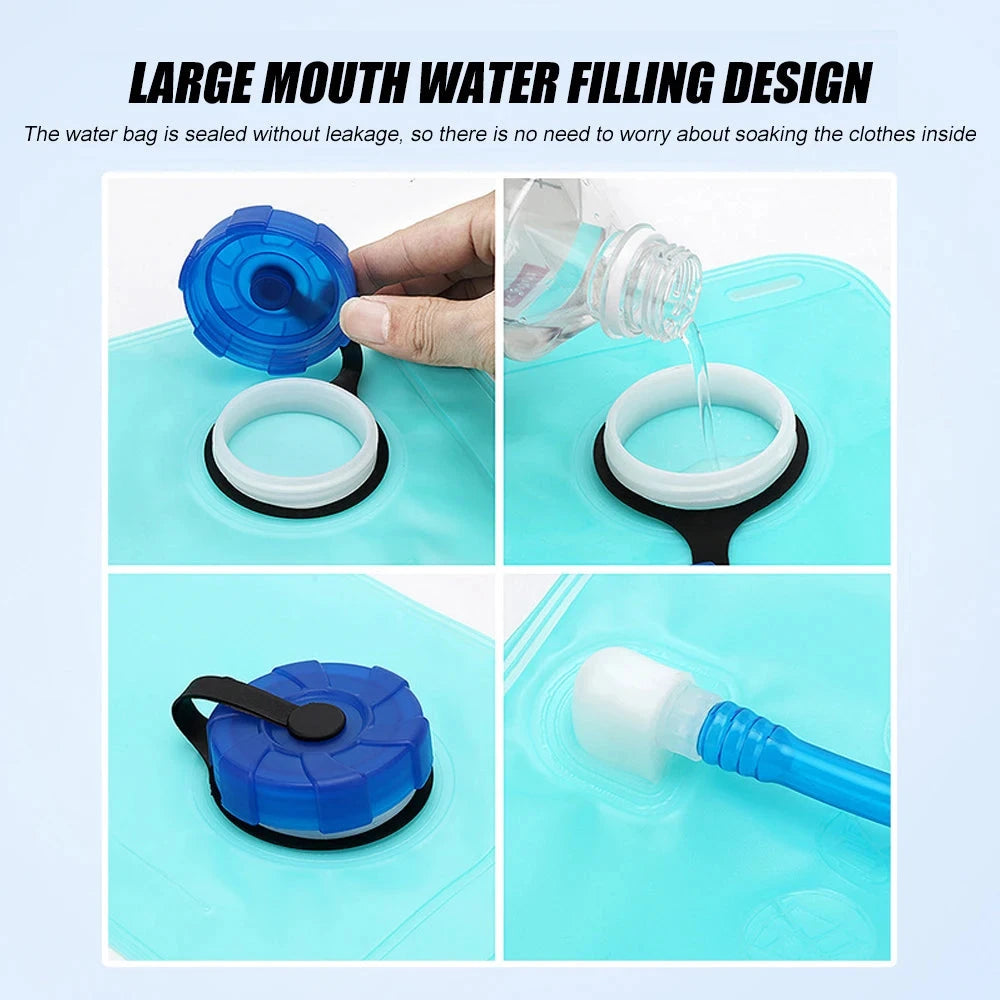 1Set Water Bladder for Hydration Pack Outdoor Bag Water Backpack Reservoirs Hiking Water Pouch Backpack Bladder Running GlowCart