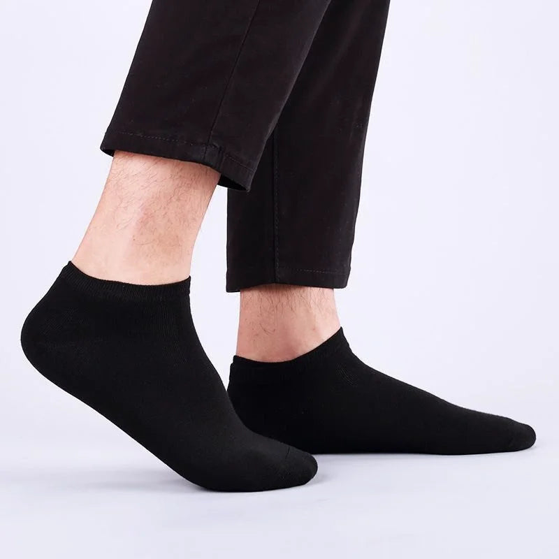 40/30 Pairs Unisex Casual Plain Color Ankle Socks Thin Breathable Comfy Anti Odor Sweat-absorbing For Men Women GlowCart