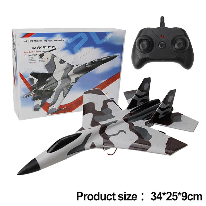 RC Foam Aircraft SU-35 Plane 2.4G Radio Control Glider GlowCart