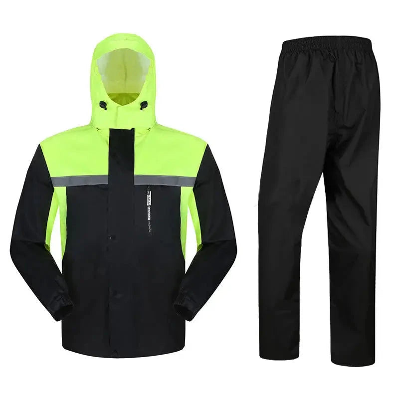 Fashion Thickened Split Rainwear Color Matching Sports GlowCart