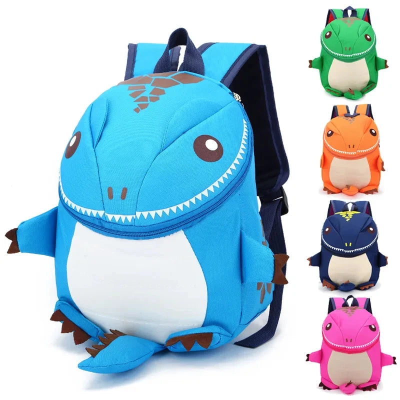 New Cartoon Dinosaur Baby School Bag Girl Kindergarten Oxford Cloth SchoolBag Boy Waterproof Child Animal Backpack Travel Bag GlowCart