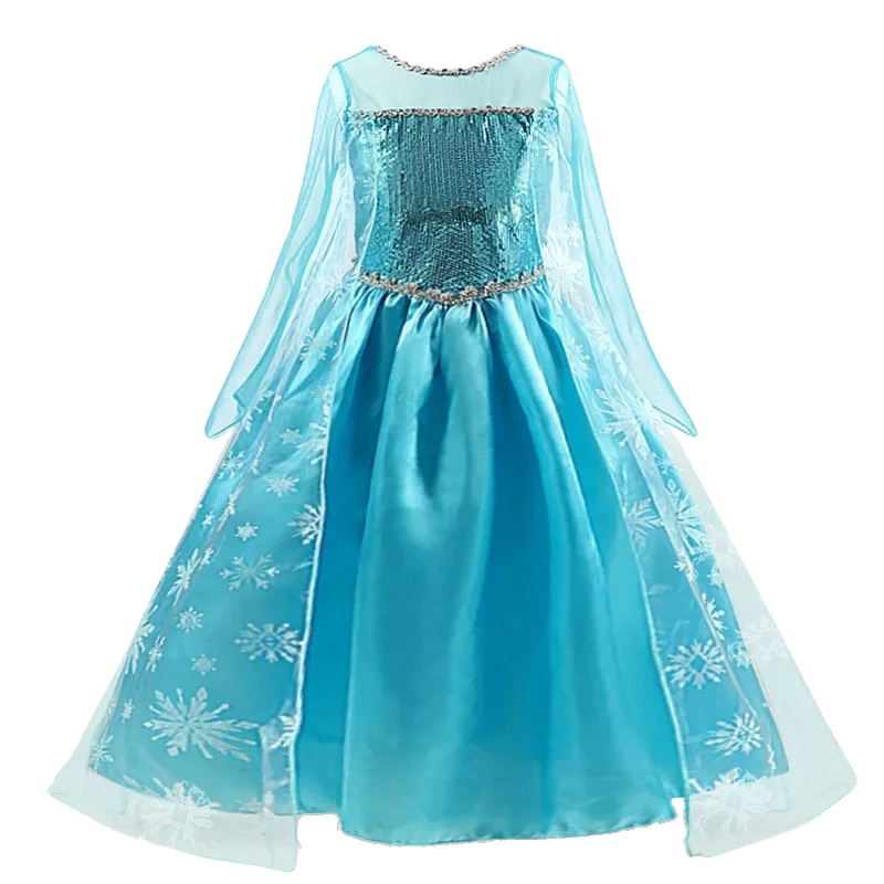 Girls Snow Queen Elsa Kids Costumes for Girl 2025 Carnival GlowCart