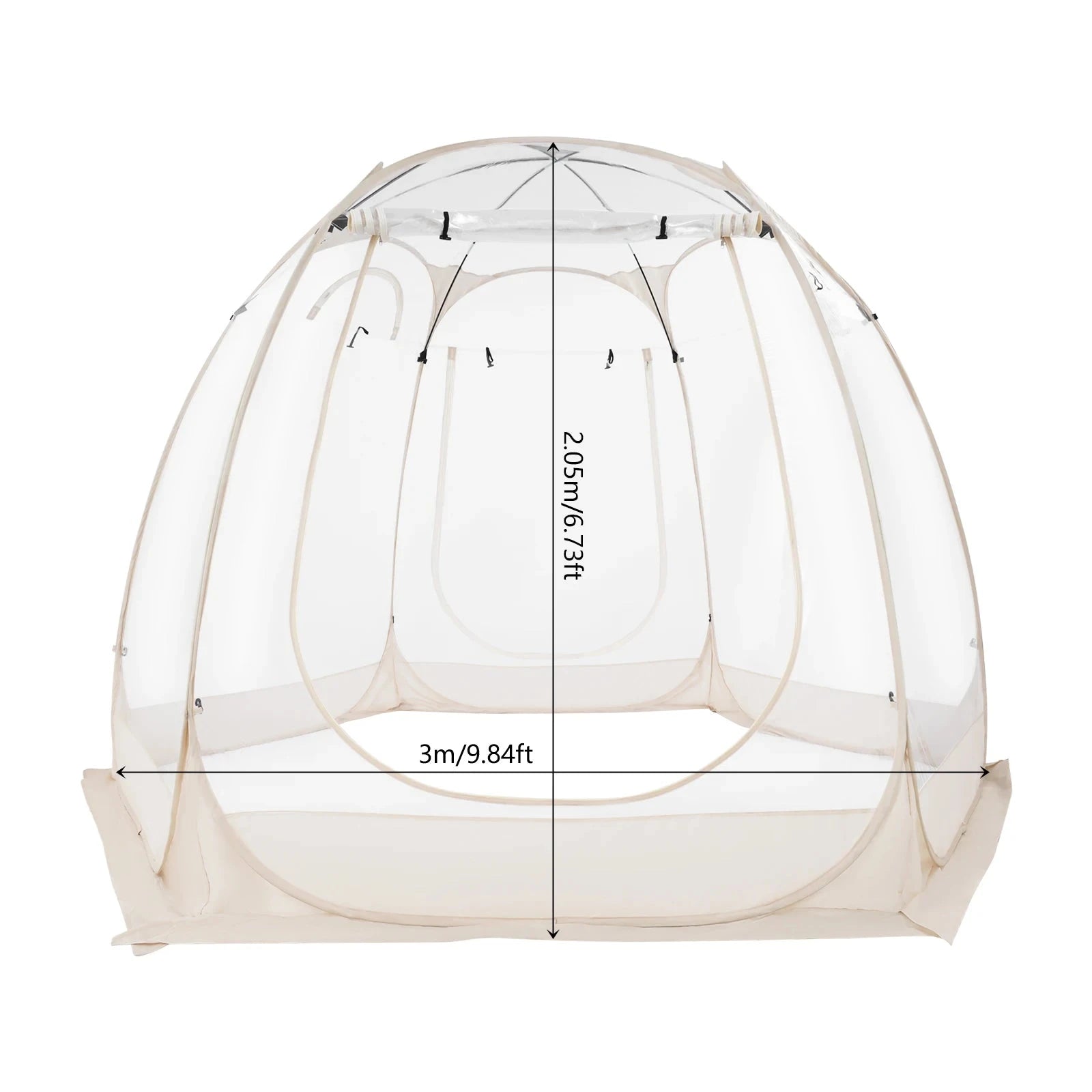 Clear Pop Up Bubble Tent Garden Courtyard Tent Camping Tent GlowCart