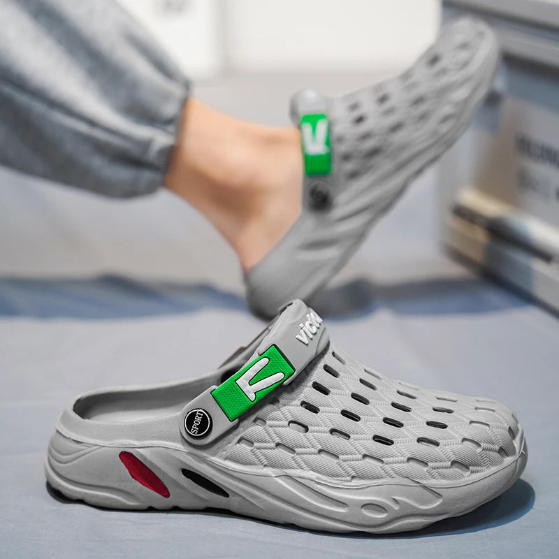 Flat Sandals Men Shoes 2025 Slippers Men Garden Platform Sandals Man Summer Sandals Male Sneakers Outdoor Flip Flops Home Clogs GlowCart