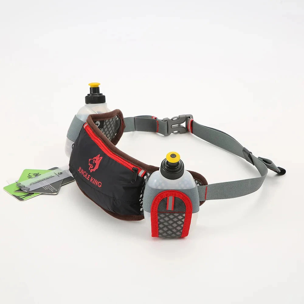JUNGLE KING NewCY2675 Hydration Waist Belt Bag for Marathon Jogging Cycling Running Phone Holder with Water Bottle Pouch Fanny P GlowCart