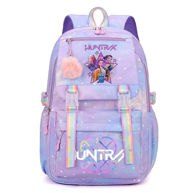 KPop Demon Hunters Backpack High-capacity Kids Knapsacks Movie Music Girl School Schoolbags Cartoon Anime Student Rucksack GlowCart