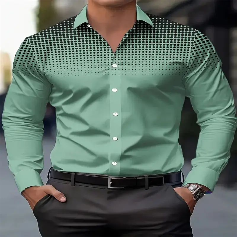 12 colors of men's business shirts for spring, summer, autumn and winter, comfortable and soft designer shirts for daily use GlowCart