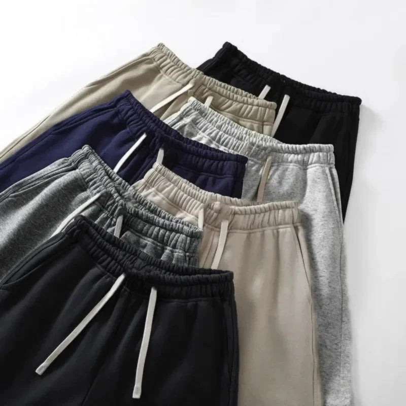 Men's Athletic Shorts Summer Workout Loose Fit Plain Black GlowCart