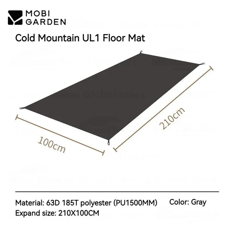 MOBI GARDEN Cold Mountain UL1/2 Ultralight Hiking 1/2 Person GlowCart