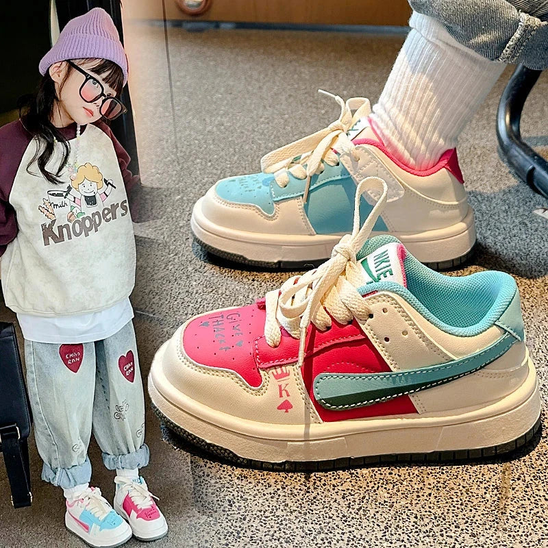 New Style Spring Autumn Children's Casual Sneakers Comfortable Breathable Sports Shoes for Boys and Girls Kids Shoes GlowCart