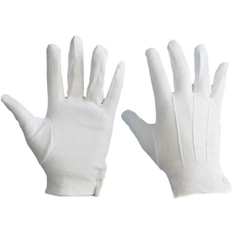 2 pairs Formal Tuxedo Gloves - Nylon Guard Parade Gloves for GlowCart